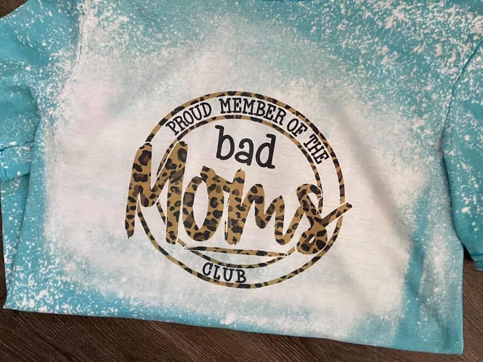 BAD MOMS LEOPARD T