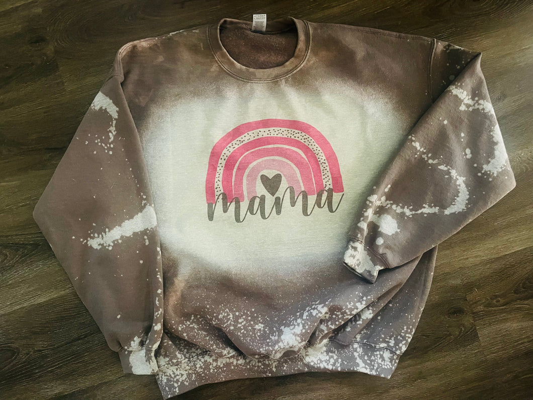 PINK RAINBOW MAMA SWEATER